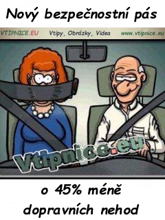Vtipné obrázky s textem - bezpečnostní pás