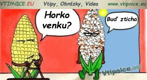 Kreslené vtipy - kukuřice