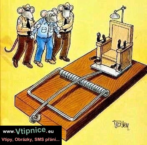 Kreslené vtipy - myší trest